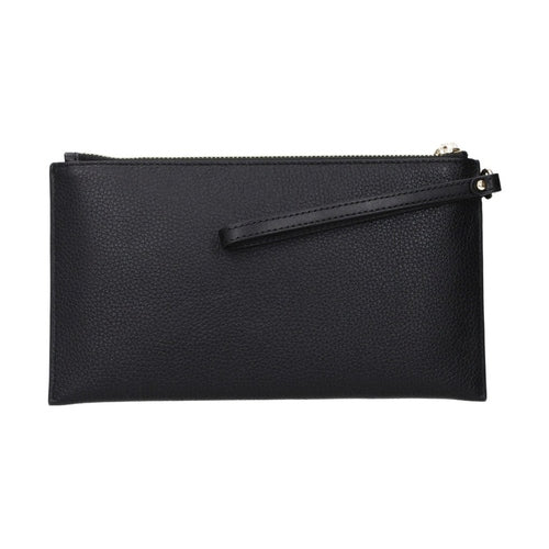 Black Leather Clutch Bag