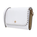Tory Burch White Leather Clutch Bag
