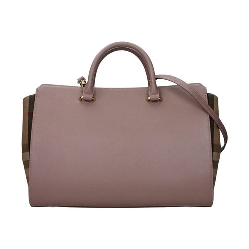 Burberry Gray Leather Handbag