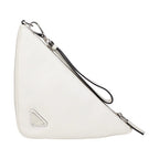 Prada White Leather Clutch Bag