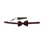 Dolce & Gabbana Silk Polka Dot Adjustable Neck Bow Tie Papillon
