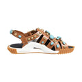 Brown Leather Studded Slides Sandals Shoes