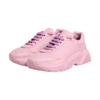Dolce & Gabbana Pink Leather Daymaster Low Top Sneakers Shoes