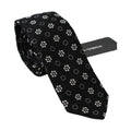 Dolce & Gabbana Black 100% Silk Floral Print Print Classic Tie