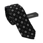 Dolce & Gabbana Black 100% Silk Floral Print Print Classic Tie