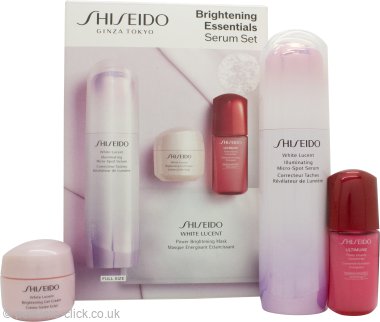 Shiseido eye care gift set – brightening gel cream, eye cream &amp; serum for radiant skin | 50ml