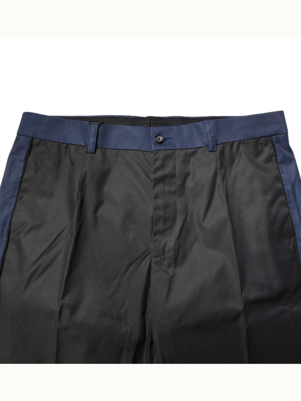 Dolce & Gabbana Gray Blue Cotton 3/4 Chinos Crop Trouser Pants
