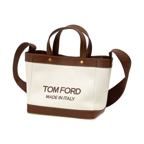Tom Ford Beige Cotton Tote Bag