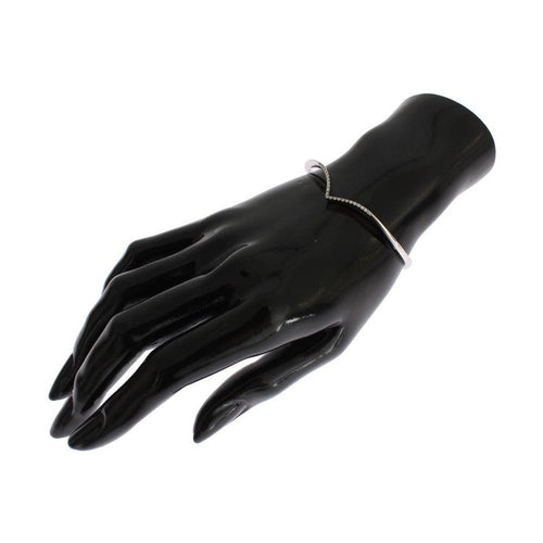 Nialaya Skyfall CZ 925 Silver Bangle Bracelet