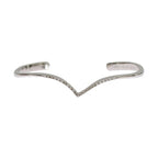 Nialaya Skyfall CZ 925 Silver Bangle Bracelet