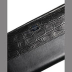Dolce & Gabbana Black Leather Logo Plaque Zip Around Continental Wallet