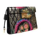 Dolce & Gabbana Multicolor Jacquard Floral Document Briefcase Bag