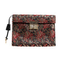 Dolce & Gabbana Multicolor Jacquard Floral Document Briefcase Bag