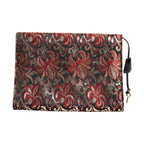 Dolce & Gabbana Multicolor Jacquard Floral Document Briefcase Bag