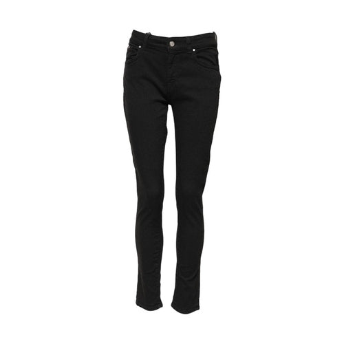 Dolce & Gabbana Black Cotton Skinny Mid Waist Denim Jeans