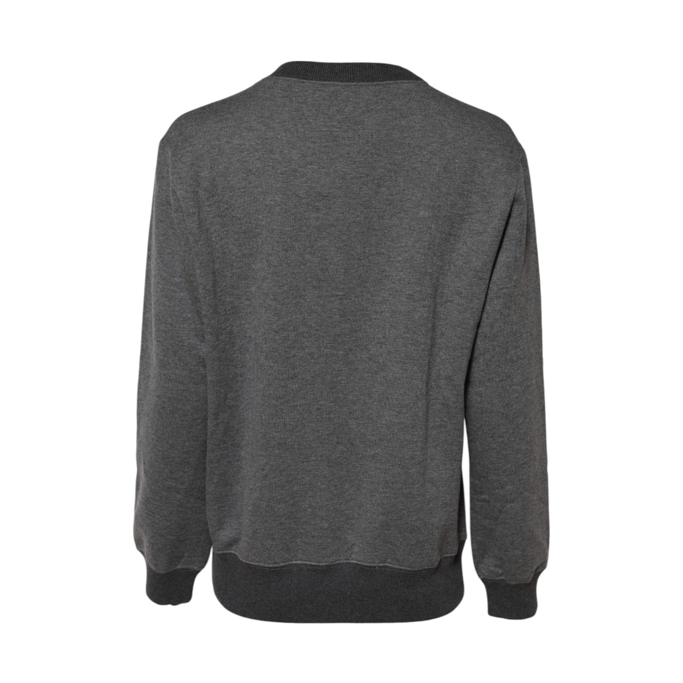 Dolce & Gabbana Gray DG Logo Embroidered Pullover Sweater