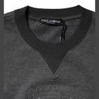 Dolce & Gabbana Gray DG Logo Embroidered Pullover Sweater