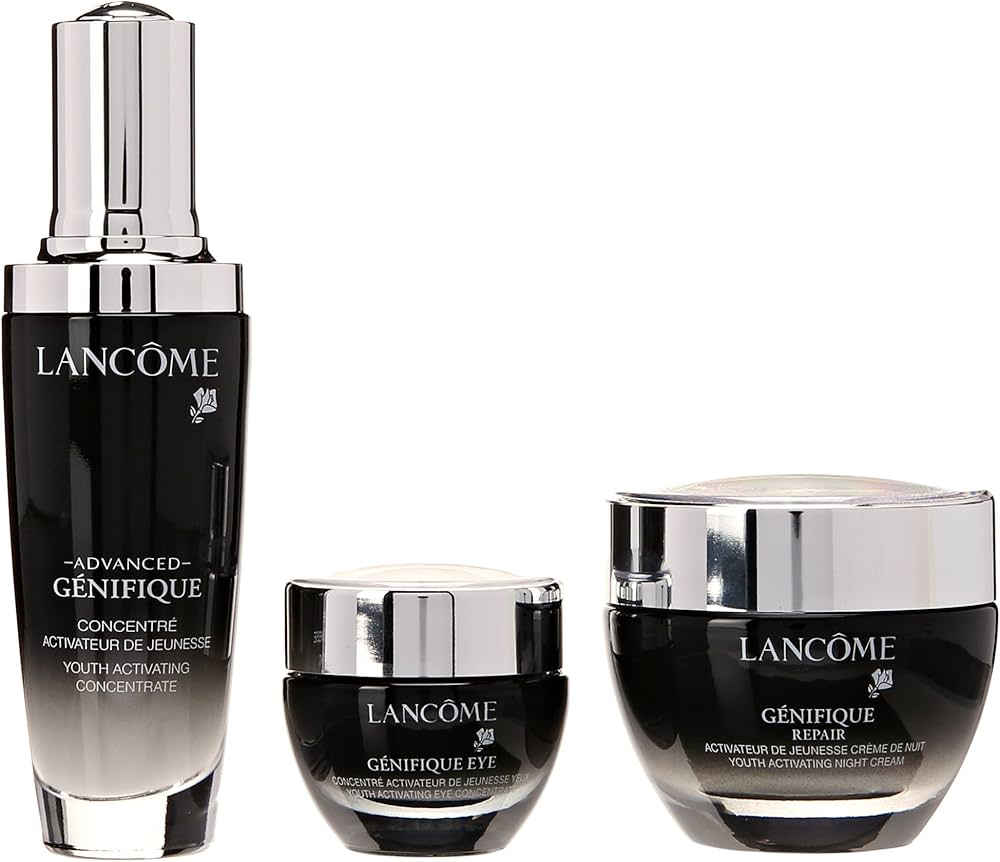 LancÇïme Genifique gift set ƒ?? youth activating serum, night cream &amp; eye cream | 100ml