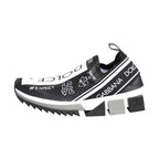 Dolce & Gabbana Black White Sorrento Low Top Sneakers Shoes