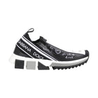 Dolce & Gabbana Black White Sorrento Low Top Sneakers Shoes