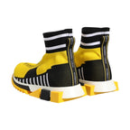Dolce & Gabbana Yellow Black Sorrento Socks Sneakers Shoes