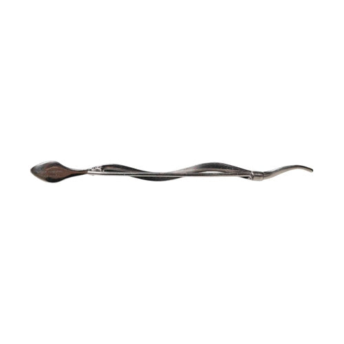Dolce & Gabbana Silver Brass Crystal Spilla Serpente Mens Brooch Pin