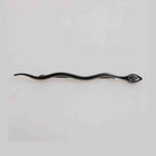 Dolce & Gabbana Black Brass Crystal Spilla Serpente Mens Brooch Pin