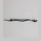 Dolce & Gabbana Black Brass Crystal Spilla Serpente Mens Brooch Pin
