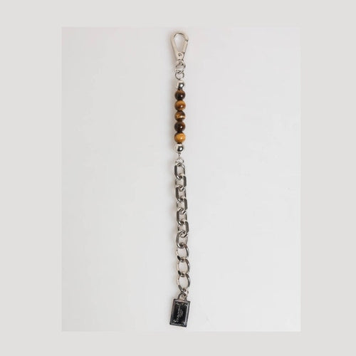 Dolce & Gabbana Silver Chain Brass Beaded Lobster Clasp Logo Men Bracelet