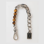 Dolce & Gabbana Silver Chain Brass Beaded Lobster Clasp Logo Men Bracelet
