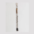 Dolce & Gabbana Silver Chain Brass Beaded Lobster Clasp Logo Men Bracelet