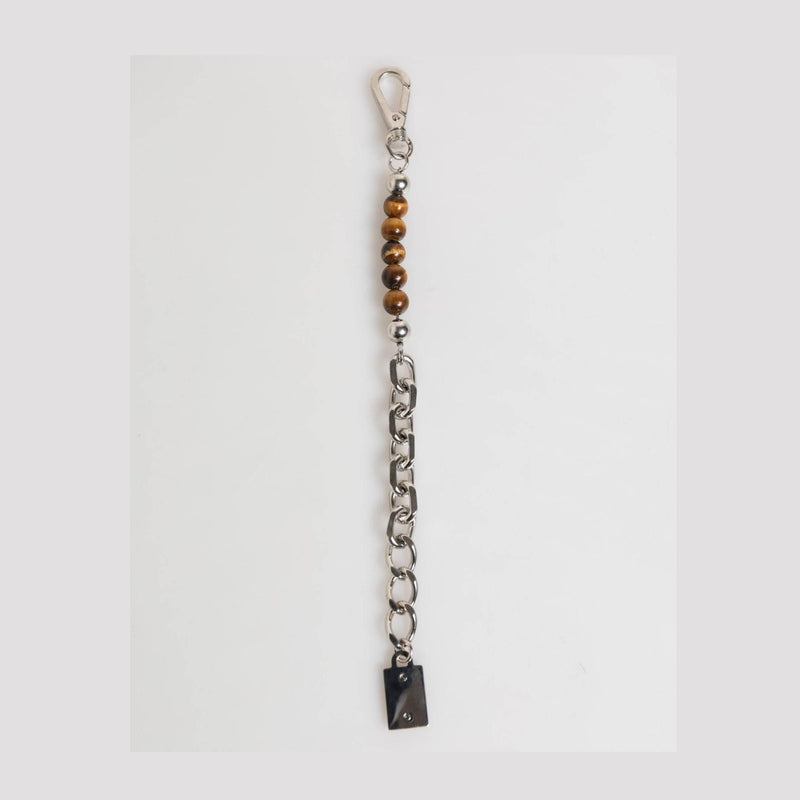 Dolce & Gabbana Silver Chain Brass Beaded Lobster Clasp Logo Men Bracelet