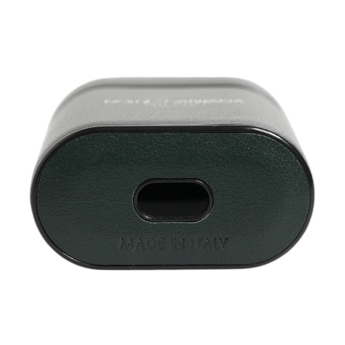 Dolce & Gabbana Black Leather Logo Print Flip Holder Men Airpods Case