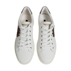 Dolce & Gabbana White Sacred Heart Men Low Top Sneakers Shoes