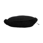 Dolce & Gabbana Black Cashmere Knitted Leather Shoulder Women Borse Bag