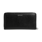 Dolce & Gabbana Black Leather #DGFAMILY Zipper Continental Mens Wallet