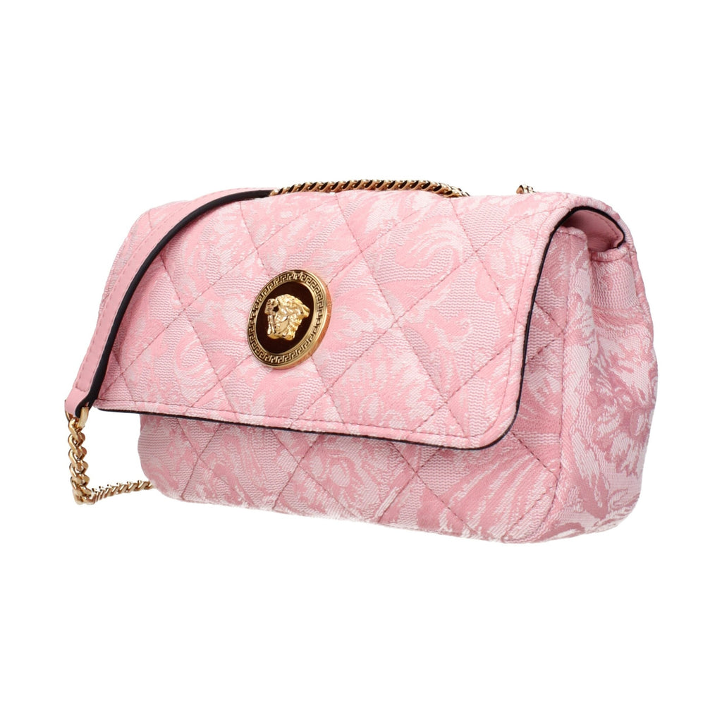 Versace Pink Fabric Shoulder Bag