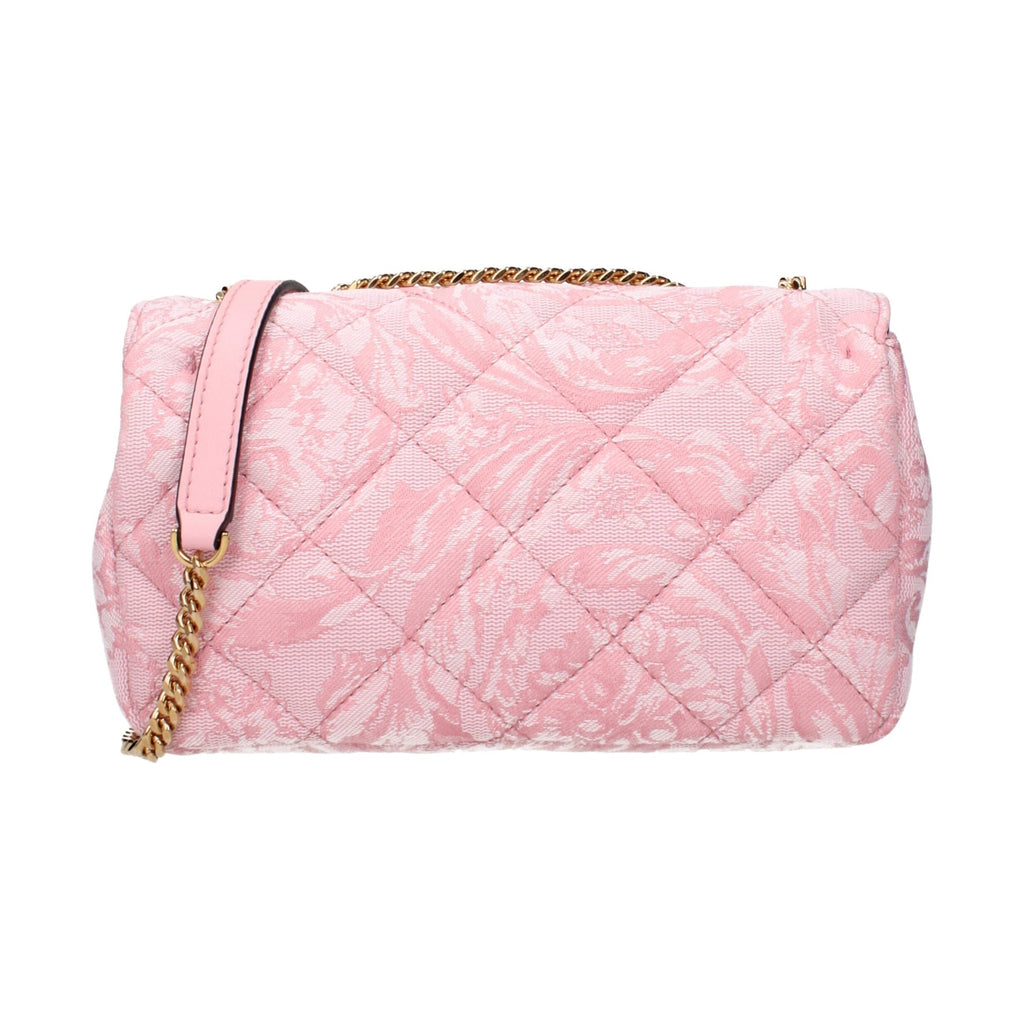 Versace Pink Fabric Shoulder Bag