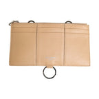 Dolce & Gabbana Beige Calfskin Leather Large Crossbody Card Holder Wallet