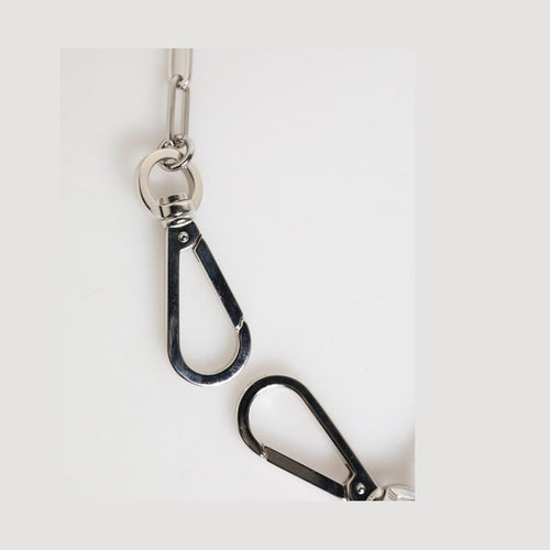 Dolce & Gabbana Silver Tone Metal Chain DG Logo Pendant Men Necklace