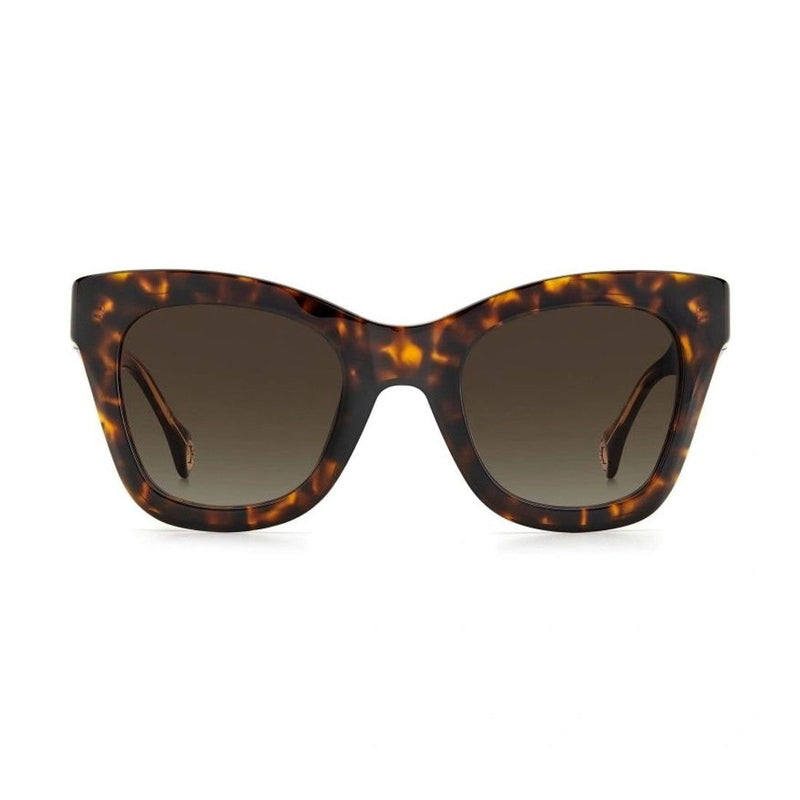Carolina Herrera Brown Acetate Sunglasses