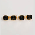 Dolce & Gabbana Gold Tone Brass JAZZ Letter Set 4 Pieces Adjustable Ring