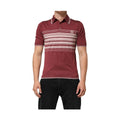 Dolce & Gabbana Cotton Burgundy Striped DG Logo Polo  T-shirt