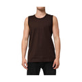 Brown Cotton Sleeveless Underwear Men Tank Top