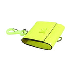 Dolce & Gabbana Yellow Green Bifold DG Logo Neck Strap Cardholder Wallet