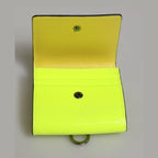 Dolce & Gabbana Yellow Green Bifold DG Logo Neck Strap Cardholder Wallet