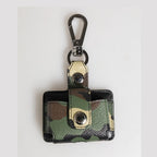 Dolce & Gabbana Multicolor Camouflage Leather Metal Accessory Airpods Case