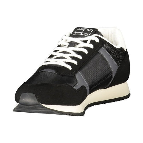 Tommy Hilfiger Nero Polyurethane Men Sneaker