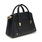 Thom Browne Black Calf Leather Bos Taurus Handbag