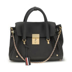 Thom Browne Gray Calf Leather Bos Taurus Handbag